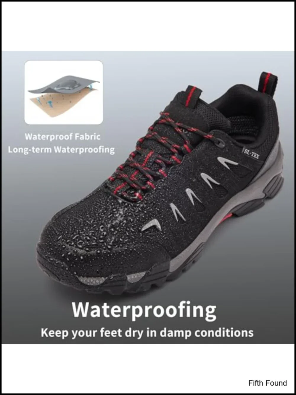 Men's Waterproof Hiking Shoes Lightweight Anti Slip Breathable Trekking Boots